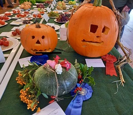 Children's carved pumpkin